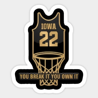 caitlin clark jersey Sticker